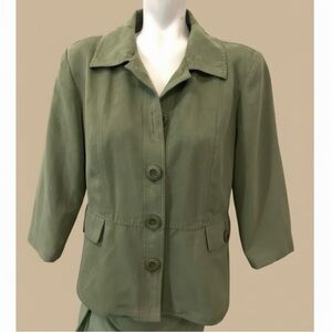 Northern Reflections Olive Faux Suede Utility Jacket | Easy Layering